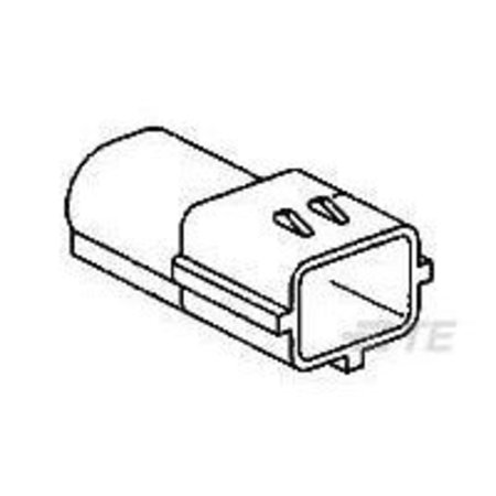 TE CONNECTIVITY Combination Line Connector, 3 Contact(S), Male, Crimp Terminal 174359-2